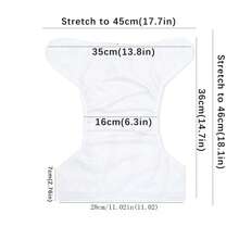 1 件婴儿布尿布绒面可洗可重复使用婴儿布口袋尿布均码可调节尿布适合婴儿女孩和男孩，无插入物