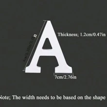 1pc 26pcs Wooden 26 Alphabet Letters & Ampersand Symbol Crafts, Freestanding Letter Decor For Wedding Party Home Decoration, Educational Building Blocks Prop For Photography Gifts Birthday Graduation