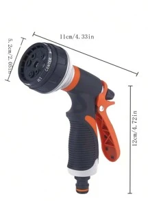 多功能花園噴槍，可用於澆水和噴花，配有豪華水槍和灌溉噴頭