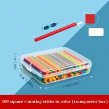 Wooden Counting Sticks, Math Teaching Aids For Students, Arithmetic Addition And Subtraction Counting Rods For Kindergarten, Elementary School Math Tools, Gifts,Back To School