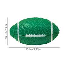 1 件橡胶声控互动狗玩具，吱吱作响的足球形状 - 彩色 - 查看 7