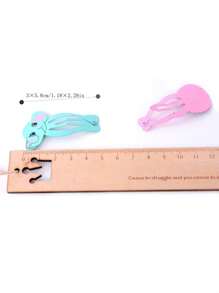 10 piezas/set Clip de pelo de metal con diseño lindo de animales de dibujos animados para niñas, conejo, león, gato, perro, panda, elefante, accesorios para el cabello multicolor para uso diario, vacaciones, fiesta, regalo
