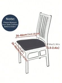 1 件/4 件纯色高弹力凳子套，可清洗防尘保护套，适用于餐厅、酒店、家庭防尘凳子套 - 黑色 - 查看 3