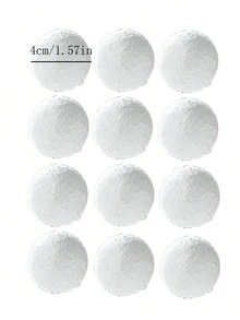 6 件、12 件圣诞白色泡沫球雪球圣诞树装饰挂饰饰品派对氛围用品，圣诞节 - 白色 - 查看 8