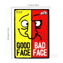 好脸坏脸纸牌游戏适合家庭的搞笑派对旅行游戏、棋盘游戏、游戏、纸牌游戏 - 黑色 - 查看 7