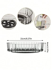 1 件厨房旋转储物架，旋转调料架，家用调味品和调味品储物架，厨房旋转托盘架