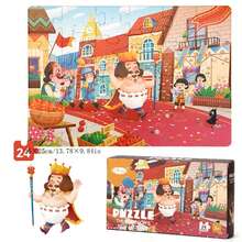 Puzzle de rompecabezas para niños que estimula el cerebro, de cartón grueso blanco, para niños y niñas de 3 a 6 años, de 100-24-38 piezas - multicolor - Ver 4