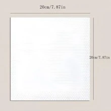 400 piezas Toallas de papel de cocina reutilizables y lavables de 7.8 pulgadas, toallitas de limpieza multiusos, resistentes al aceite y de alta absorción, de uso tanto en seco como húmedo - Blanco - Ver 3