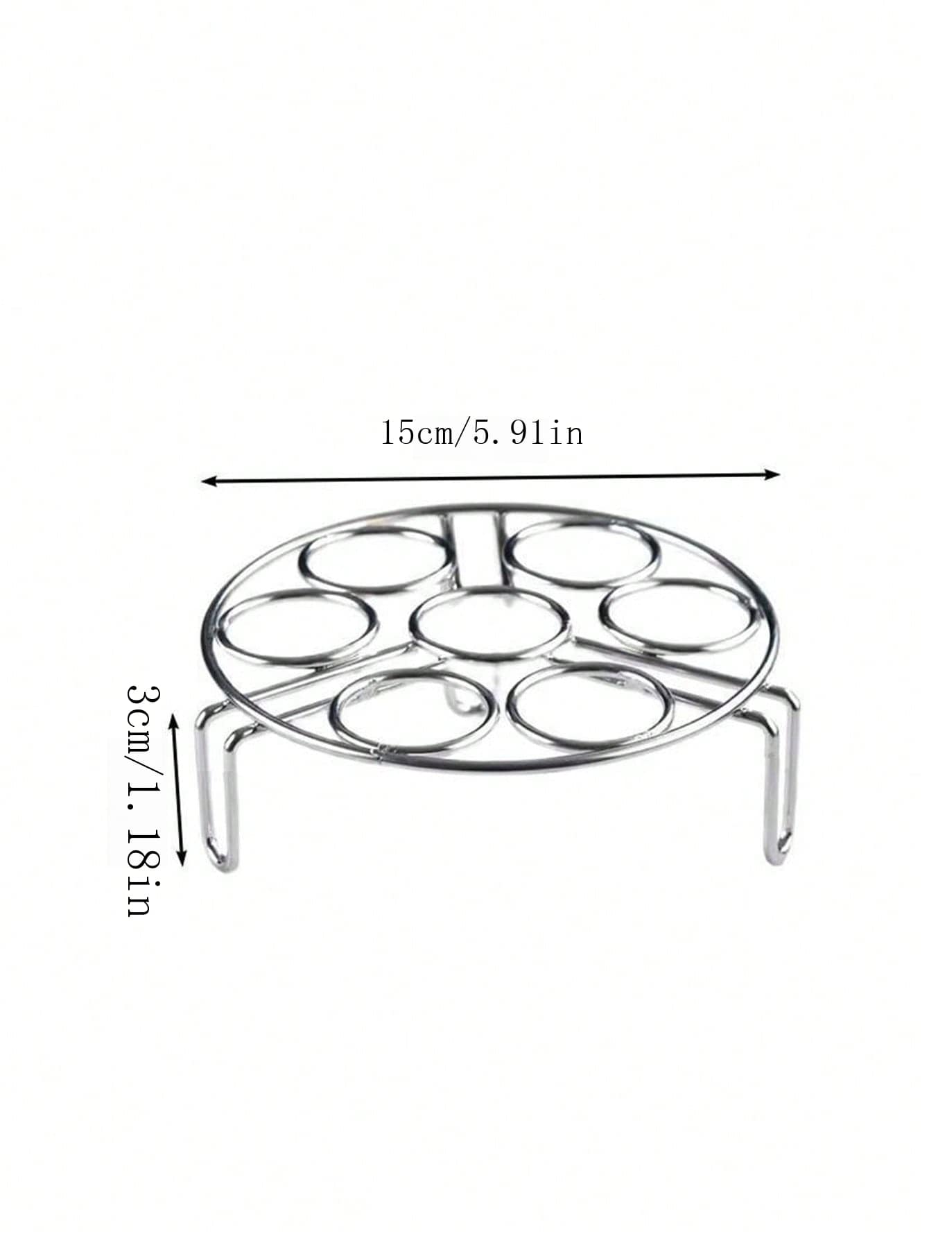 Solid Stainless Steel Egg Steamer Rack, Thicker And Heavier Duty
