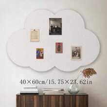 1pc Self-Adhesive Asymmetric Decorative Display Board, No Drilling Required, For Photo Wall Back To School - View 1