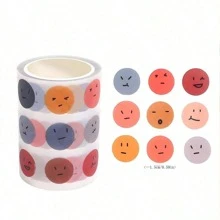 1捲(大約465張)表情符號貼紙