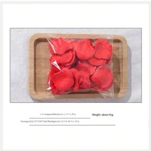 1000pcs Simulation Rose Petals, Non-Woven Compression, Stacked Petals, Wedding Flowers, Valentine's Day, Romantic Scene Layout Best Gifts Birthday Decorations Party Decorations Bachelorette