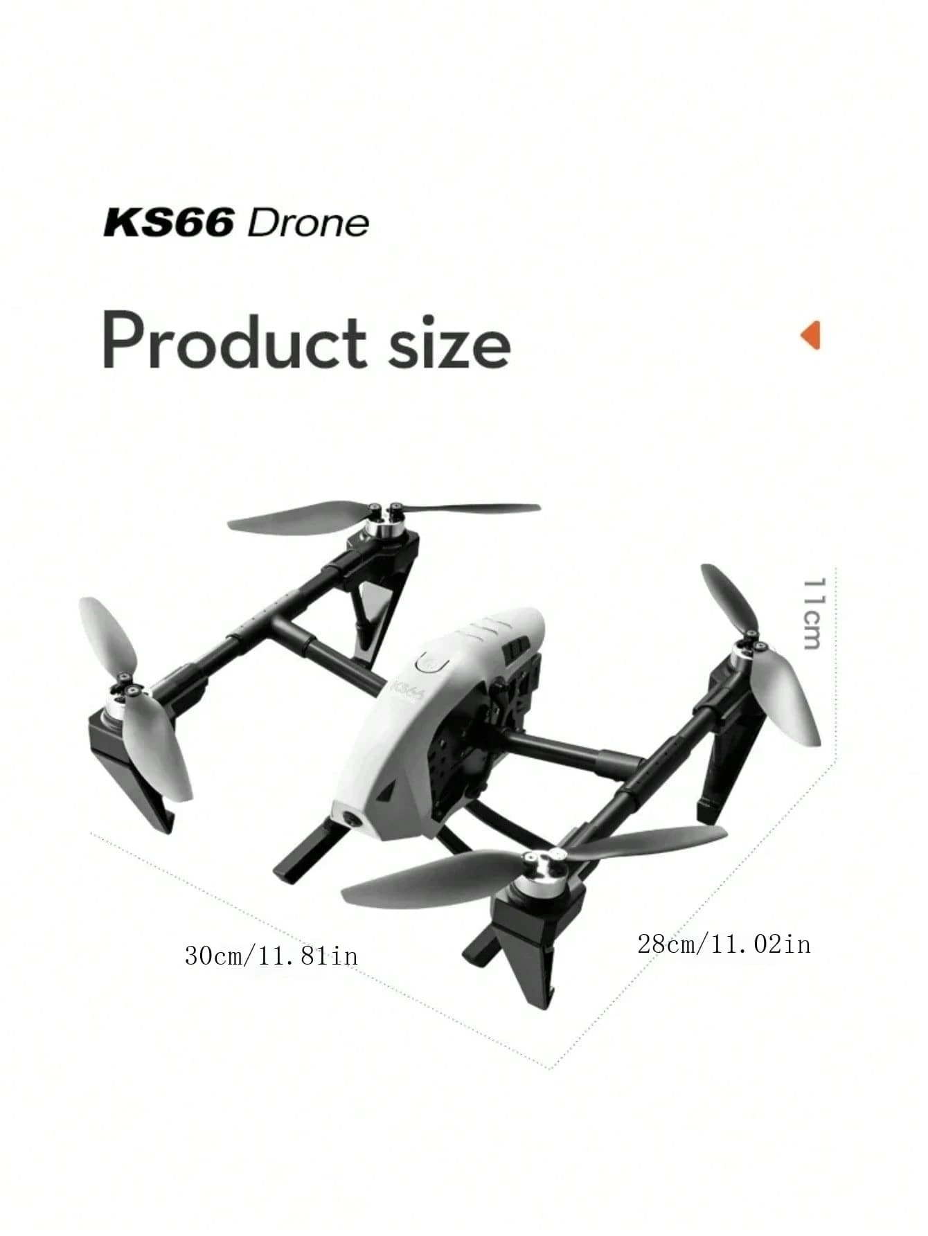 Mini drone quadricoptère KS66 à double caméra haute définition avec ...