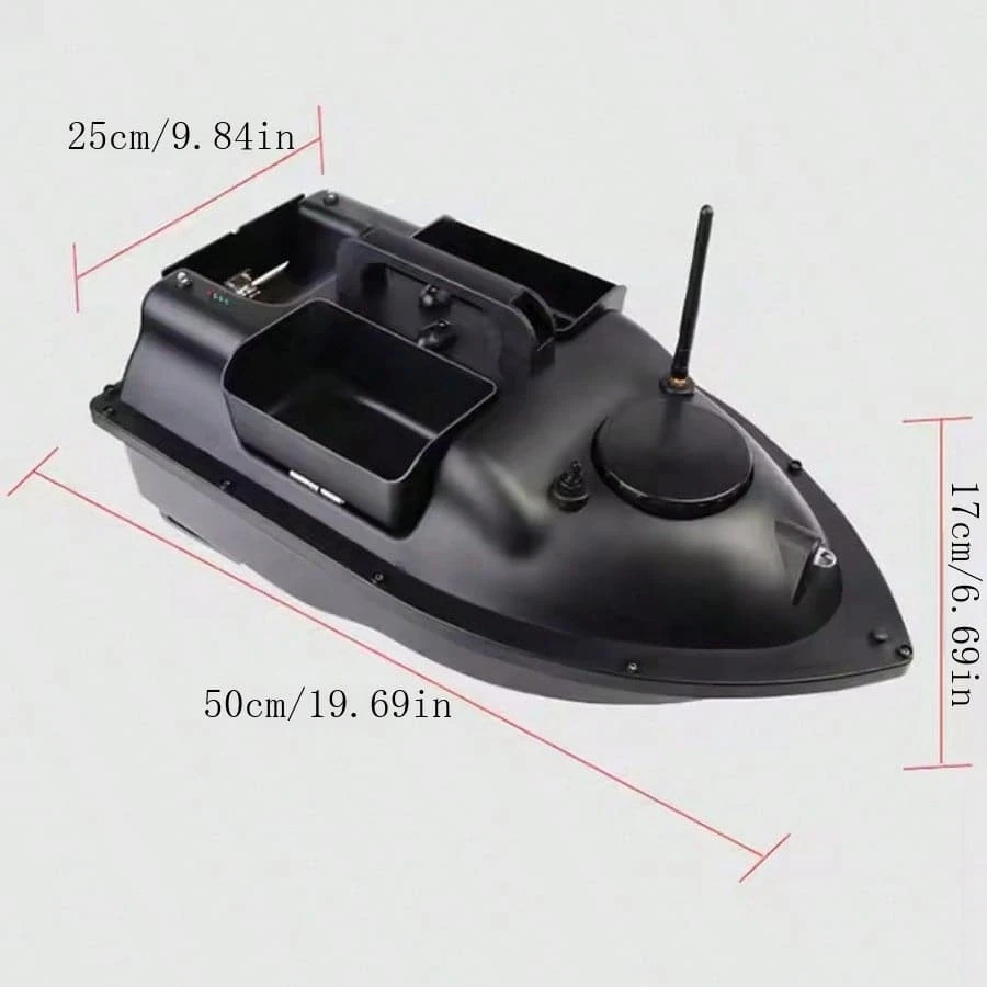 Bateau Appât Radiocommandé Pour Pêche - Portée 500 M, Charge 3 Kg, GPS, Autonome 6h
