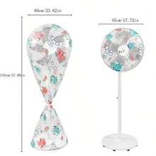 1 chiếc Vỏ chống bụi cho quạt gia đình mới, Vỏ bảo vệ quạt điện cho các mẫu để bàn và sàn, Túi chống nước kín hoàn toàn - Nhiều màu - Xem 3