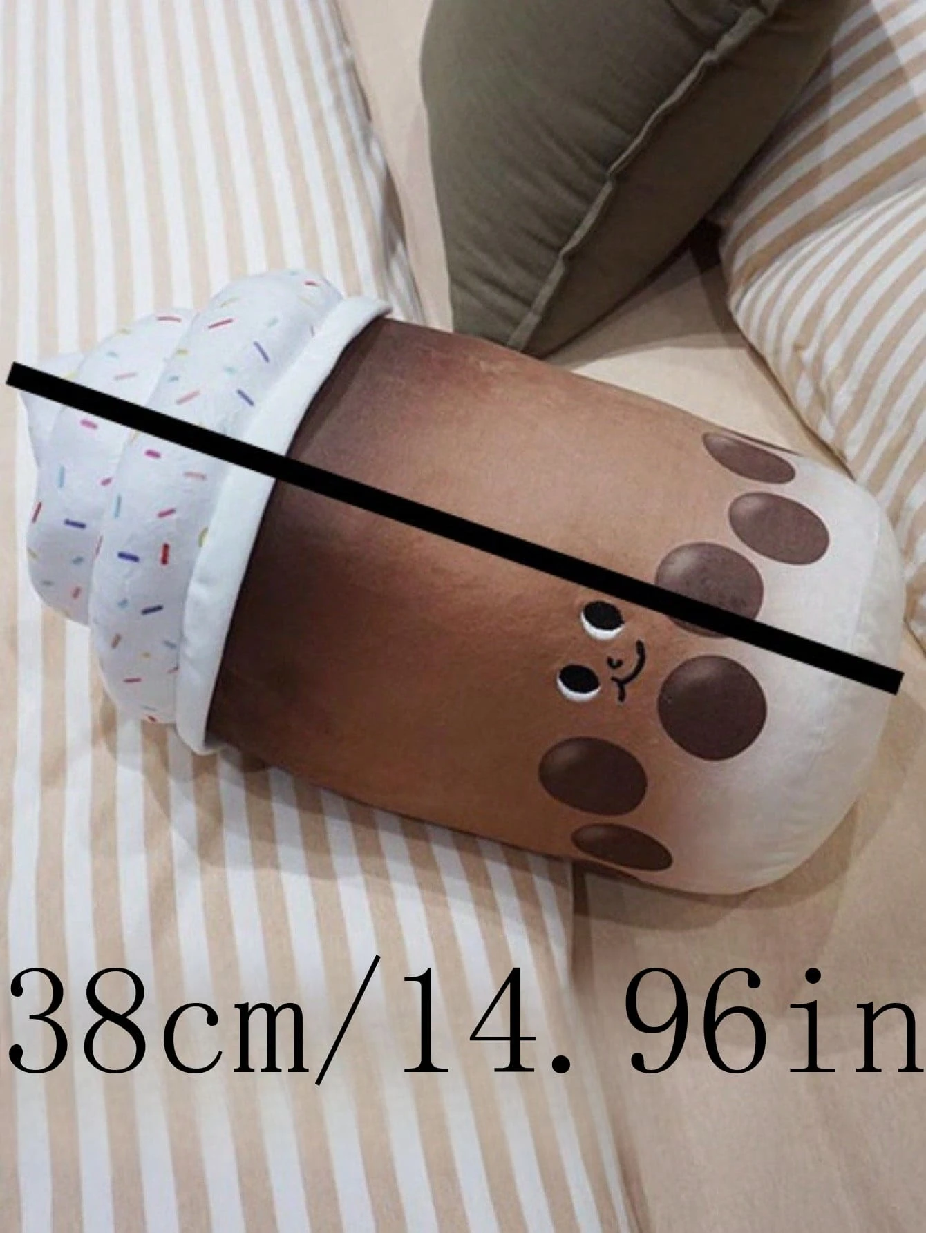 Cute Whipped Cream Fruit Bubble Tea Cup Plush Doll Doll Soft Pillow