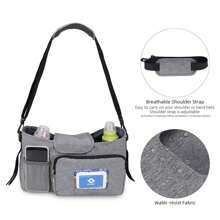 Baby Stroller Bag, Shoulder Diaper Bag, Maternity And Baby Travel Outdoor Stroller Organizer