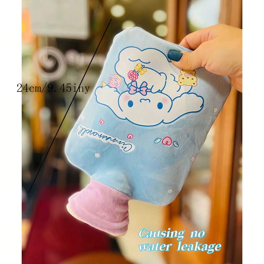 DOBBLE New Winter WaterFilled Hot Water Bottle, Cute Cartoon BigEared Dog Hot Water 1000ml