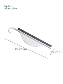 1/2件装软橡胶迷你桌面刮水器玻璃刮水器硅胶玻璃窗户清洁器浴室瓷砖双面刮水器适用于浴室水槽浴室阳台玻璃 - 彩色 - 查看 7