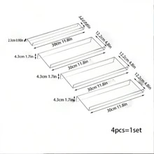 4 pièces Étagère à épices, organisateur de bocaux à épices empilables en acrylique, tiroirs de rangement multicouches, pour armoire de cuisine, tiroir, étagère, organisateur et rangement de cuisine, accessoire de cuisine