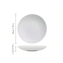 Japanese Style Stone Texture Black & White Ceramic Dinnerware, Wholesale Lightweight Luxury Flat Dish, Steak Plate For Home Use