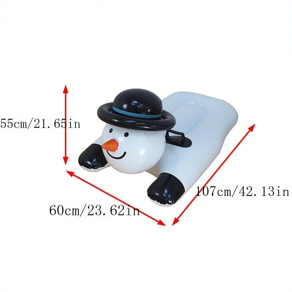 Snowman Pvc PVC Cold & Abrasion Resistant Inflatable Snowboard, Snowman Shaped ...