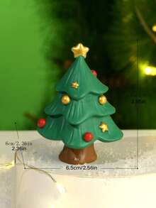 1 件树脂工艺品小装饰品，圣诞节礼物，适用于书桌架柜装饰 - 彩色 - 查看 2