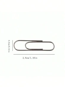 200 cái/hộp Kẹp giấy nhiều màu, Kẹp tài liệu văn phòng, Kẹp hồ sơ lớn có hộp đựng, Giá kẹp giấy bằng thép không gỉ để bàn, Kẹp hồ sơ có hộp đựng giấy - Một cỡ - Xem 11