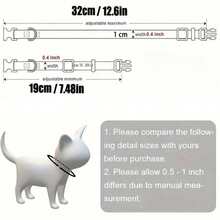 新品宠物项圈迷你可爱熊颈环适用于小狗小猫卡通首饰宠物配饰 - 彩色 - 查看 8