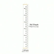 Black & White Classic Height Ruler Growth Chart Wall Decor, Inch & Cm Measurement Scale, Wall-Mount Height Measuring Ruler Room Decor Home Decor Bathroom Decor Bedroom Decor Room Decoration Stuff Living Room Decor House Decor Home Decor Living Room Wall Paper Stickers Personalised Stickers - Basic - View 2