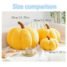 1 Stück realistisch geformtes Kürbis Zierkissen, romantische Makaron Farben, geeignet für Wohnzimmer, Halloween Heim Dekoration, Weihnachtsgeschenk, 7 Farbauswahlen verfügbar Halloween Dekoration Herbst Dekoration Raum Dekoration Halloween Dekorationen Halloween Deko