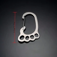 不锈钢婴儿脚钥匙扣，多环钥匙圈，男女皆宜的独特创意礼物 - 彩色 - 查看 7