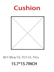 1PC Plush Cushion, Modern Geometric Quilted Square Shaped Decorative Cushion For Home Room Decor Home Decor Chair Office Chair Chair Cushion Seat Cushion Back To School School Supplies Chair Pillow Cushions Gaming Chair - Multicolor - View 8