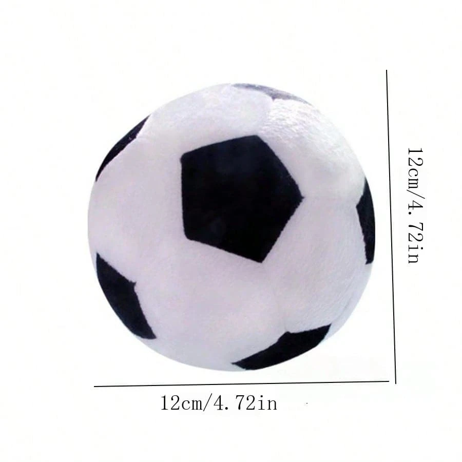 1pc Olive Shape/Football Squeaky Plush Doll, Pet Teeth Cleaning Chew Doll, Interactive Pet