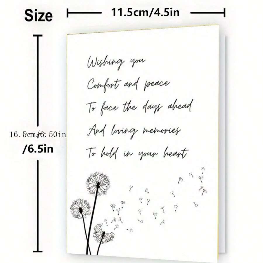 Deepest Sympathy Condolence Card Perfect For Bereavement, Memorials