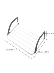 1pc Creative Hanging Window Sill Clothes Drying Rack, Foldable Laundry Drying Shelf For Bedroom, Balcony, Bathroom Storage - Multicolor - View 5