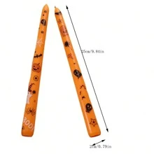 2支装 25厘米 幽灵图案无烟蜡烛,节日装饰及礼品 家居装饰 圣诞装饰 房间装饰 圣诞节,圣诞礼物 - 彩色 - 查看 4