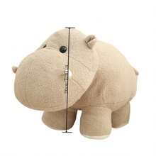 1 con voi và hà mã nhồi bông, đồ trang trí gối nhồi bông hình động vật gia đình, quà tặng Giáng sinh/sinh nhật - Nhiều màu - Xem 2
