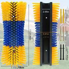 牲畜抓挠刷 - 牲畜止痒工具，马刷，缓解牲畜背部瘙痒，适用于马、牛、猪、羊 - 彩色 - 查看 3