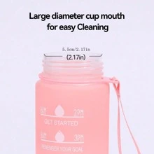 1 Bình nước nhựa thời trang di động, Bình uống nước màu trơn hiện đại, Cốc nước độc quyền cho du lịch ngoài trời, Thích hợp cho gia đình và ngoài trời, Sử dụng cho mục đích tập thể dục - Nhiều màu - Xem 8