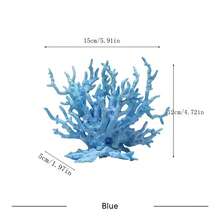 人造珊瑚鱼水族箱装饰配件，创意水下景观鱼缸装饰品 - 彩色 - 查看 2