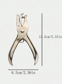 1pc 3mm Metal Hole Punch, Office Stationery Supplies, Student Manual Single Hole Punch For A4 Paper