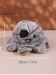 Đồ chơi nhồi bông hình bí ngô Halloween cho chó - Bạch tuộc cướp biển có thể đảo ngược, phù hợp với chó nhỏ, vừa và lớn, không cần pin - Nhiều màu - Xem 3