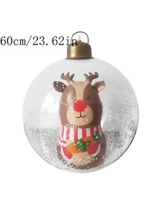 1PC Bóng trang trí Giáng sinh mới Vật dụng tiệc Sân treo trang trí Giáng sinh Bóng Giáng sinh bơm hơi - Nhiều màu - Xem 2