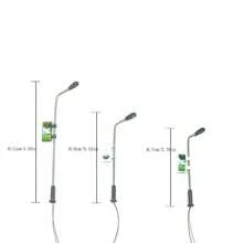 1:100-200 Scale Mini Led Diorama Stainless Light Architectural Metal Lamp Model 3V LED Toys Miniature Light Railway Train Layout Kit For Scene - As Photo - View 3