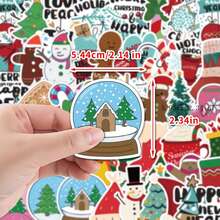 50 miếng dán Graffiti Giáng sinh Scandinavia Cốc nước Trang trí máy tính Miếng dán Giáng sinh Bán buôn - Nhiều màu - Xem 2