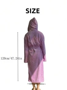 1 chiếc áo choàng tắm trùm đầu bằng vải nỉ san hô thời trang mới, siêu mềm, thấm hút, thân thiện với da, dùng cho phòng tắm, phòng tập thể dục, khách sạn, hồ bơi, kỳ nghỉ ở bãi biển - Vật dụng thiết yếu hàng ngày, lựa chọn lý tưởng cho gia đình và du lịch, món quà hoàn hảo cho mọi người trang trí phòng tắm gia đình mùa hè khi trở lại trường - Nhiều màu - Xem 3
