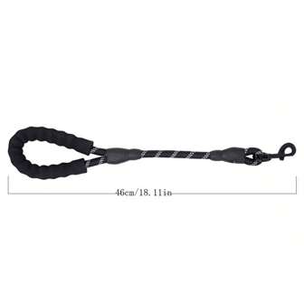 Short Pet Leash, Anti-Explosion Reflective Round Leash For Guide Dogs, Training Dog Leash