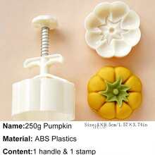 Khuôn làm bánh trung thu hình quả bí ngô Halloween 250g Khuôn ép bánh quy hình quả hồng lớn Bánh quy tráng miệng Bánh nướng Trang trí tiệc DIY Dụng cụ - Màu be - Xem 8