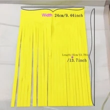 Paquete de 5 guirnaldas de flecos de papel de seda de colores, cinta de flecos de papel para globos, para decoración de bodas, fiestas de cumpleaños, fiestas temáticas, Halloween, Acción de Gracias y otros días festivos - Multicolor - Ver 3